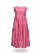 Max Mara Lidia Pleated Silk Dress – Powder Pink – Size IT 44