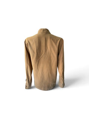 Max Mara Silk Long-Sleeve Blouse – Camel – Size 38