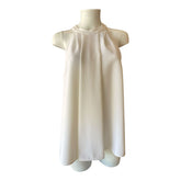 Michael Kors White Halter Neck Sleeveless Top Size L