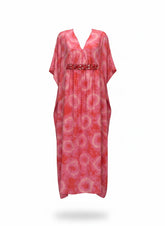 Michael Kors Tie-Dye Georgette Kaftan Maxi Dress - Size Large