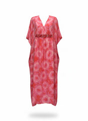 Michael Kors Tie-Dye Georgette Kaftan Maxi Dress - Size Large