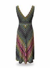 Missoni Multicolor Chevron Knit Dress – Size 44
