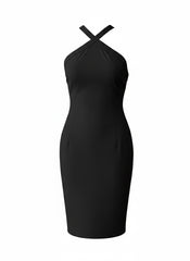 Moschino Halter-Neck Cocktail Dress – Black – Size IT 48