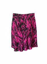 Nº21 Fuchsia & Black Animal Print Mini Skirt - Size 40
