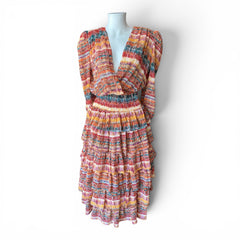 Panambi Multicolor Smocked Mini Dress – Size 36