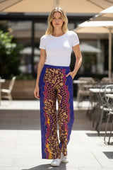 Peter Pilotto Printed Wide-Leg Trousers – Size US 8