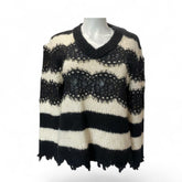 Philosophy di Lorenzo Serafini Lace Insert Striped Sweater – US Size 4