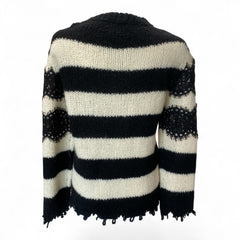 Philosophy di Lorenzo Serafini Lace Insert Striped Sweater – US Size 4
