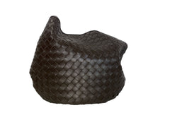 Bolso Bottega Veneta Sardine grande de cuero intrecciato Fondant con asa dorada