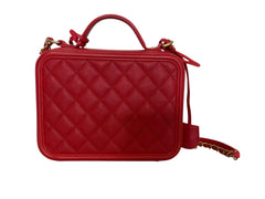 Chanel Caviar CC Filigree Vanity Bag - Top Handle Crossbody