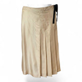 Prada Silk Pleated Skirt – Beige – Size 40