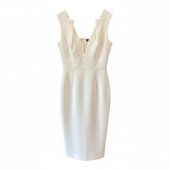 Roland Mouret White Structured Midi Dress – UK 10