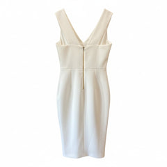 Roland Mouret White Structured Midi Dress – UK 10