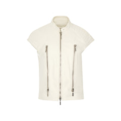 Plein Sud White Leather Jacket