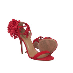Aquazzura Lily Of The Valley red sandals