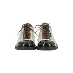 Chanel Lace up Mule Sandals