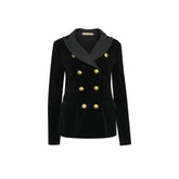 Blazer de terciopelo negro de Balenciaga
