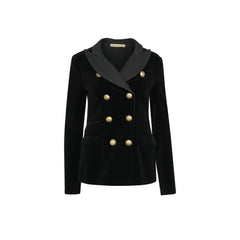 Blazer de terciopelo negro de Balenciaga