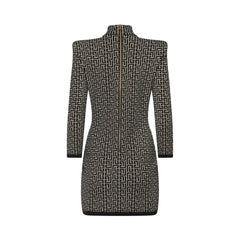 Balmain Monogram Mini Dress