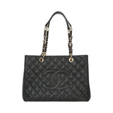 Chanel Black Shopping Tote Bag