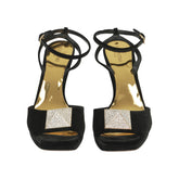 Valentino One Stud Velvet Sandals
