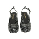 Chanel Platform Slingback Heels