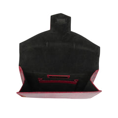 Oscar de la Renta clutch de piel de pitón