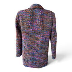 Silvian Heach Oversized Tweed Double-Breasted Jacket – Multicolor – Size 40
