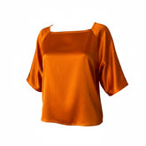 Stephan Janson Silk Blouse Orange Size Medium – New With Tags