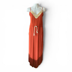 TKTO Fringe Maxi Dress – Terracotta – Size S/M