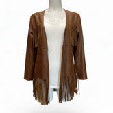 Twins Brown Fringe Jacket – Size Small