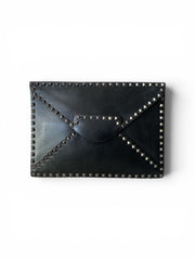 Valentino Garavani Rockstud Envelope Clutch – Black Leather