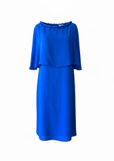 Valentino Garavani Cape-Effect Midi Dress - Size IT 50