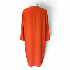 Valentino V-Gold Midi Dress – Orange – Size 50