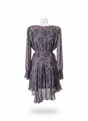 Vassia Kostara Paisley Silk Wrap Dress with Belt – Size S/M
