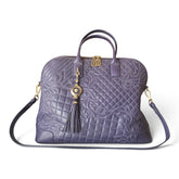 Versace Vanitas Demetra Quilted Top Handle Bag – Purple