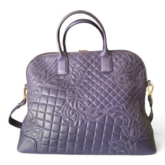 Versace Vanitas Demetra Quilted Top Handle Bag – Purple