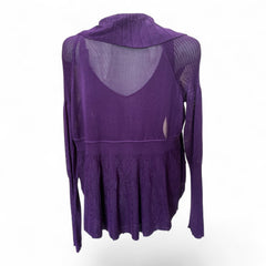 Versace Purple Knit Tank Top & Cardigan Twin Set – Size 42