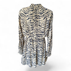 Zadig & Voltaire Rinka Tiger Dress Beige Black – Small