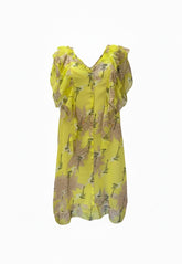 Zadig & Voltaire Rivel Blossom Floral Guitar Dress - No Size Tag