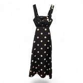 Zimmermann Polka Dot Midi Dress – Black & Ivory