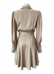 Zimmermann Dusty Pink Silk Wrap Dress – Romantic Ruffle Mini Dress – Size No Tag