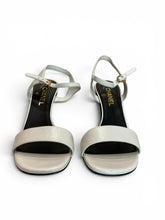 Chanel White Leather Sandals with Pearl Heel – Size 40.5 (With Box)
