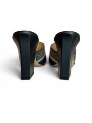 Christian Dior Dway Heeled Mule Slides – Size 40
