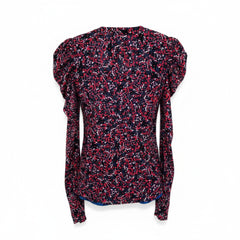 Diane von Furstenberg Printed Top & Skirt Set Blue Pink, Reversible (Top + Skirt M)