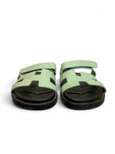 Hermès Chypre Sandals Vert Jade Epsom | Ultimate Luxury Comfort – Size 40.5