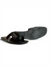 Hermès Oran Sandals Black Medor Stud | Icon with Edge – Size 40