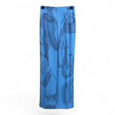 Hermès "Zouaves et Dragons Finesse" Silk Pants – Blue Print