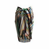 Hermès Silk Pareo Scarf Multicolor Wrap Beach Cover-Up