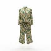 Jessica K Tropical Leaf Print Co-Ord Set Blazer and Trousers - Size 40